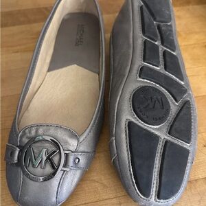 Michael Kors Metallic Silver Loafers